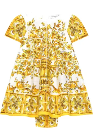 Dolce & Gabbana Majolica-print poplin dress