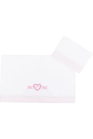 MONNALISA Logo-embroidered cotton sheets (set of three)