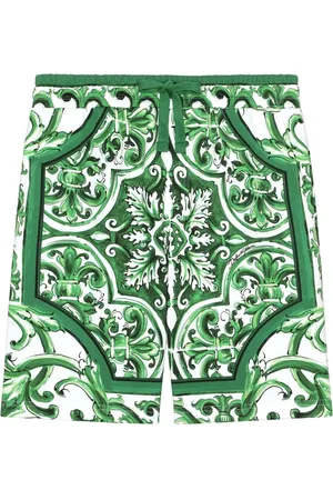 Dolce & Gabbana Majolica-print drawstring shorts