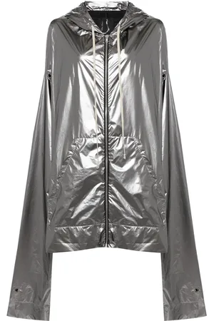 Rick Owens X Champion metallic hooded jacket