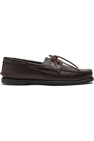 Scarosso Smooth-leather boat shoes