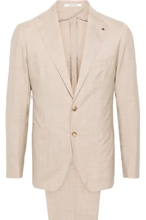TAGLIATORE Textured single-breasted suit
