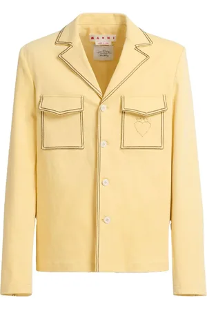 Marni Notched lapels decorative stitching blazer