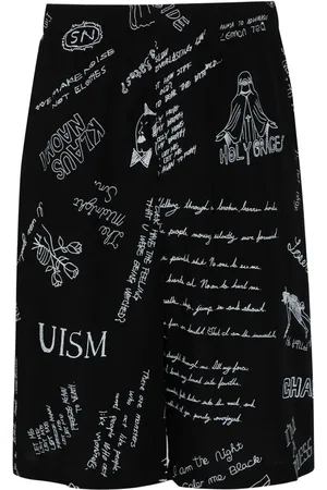 UNDERCOVER Graphic-print wide-leg shorts