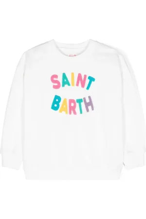 MC2 SAINT BARTH Chenille logo-patch sweatshirt