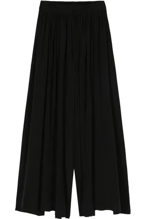 Maurizio Mykonos Wide-leg silk trousers