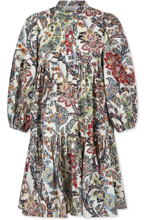 Etro Long-sleeve floral-print dress