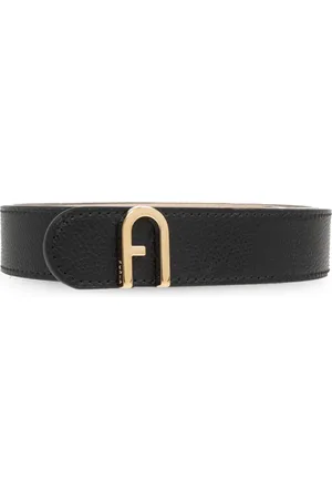 Furla Flow logo-buckle leather belt