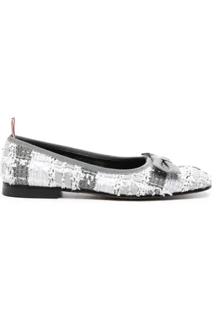Thom Browne Opera tweed ballerina shoes