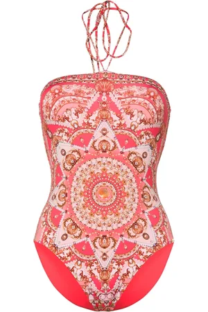 Camilla Shell Games halterneck swimsuit
