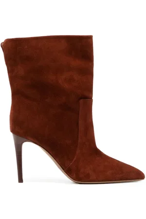 PARIS TEXAS 85mm suede ankle boots