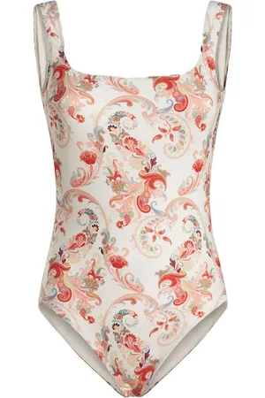 Etro Paisley-print square-neck swimsuit