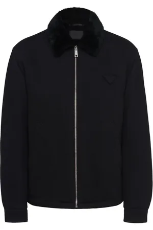 Prada Blouson shearling collar jacket