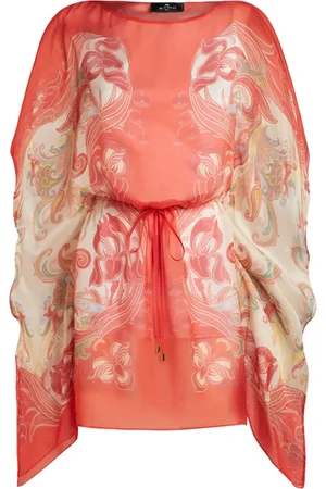 Etro Paisley-print silk kaftan dress