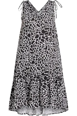 Karl Lagerfeld Animal-print V-neck midi dress