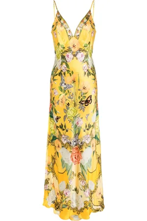 Camilla Floral silk maxi dress