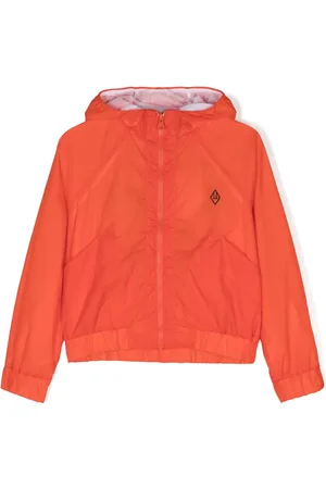 The Animals Observatory Logo-print hooded jacket