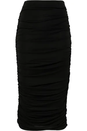 The Andamane Livia ruched midi skirt