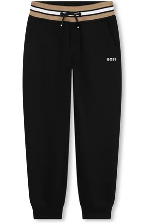 HUGO BOSS Logo-print striped track pants