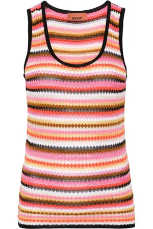 Missoni Striped ribbed-knit tank top