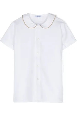 SIOLA Contrasting-trim cotton shirt
