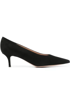 Gianvito Rossi 40mm Robbie suede pumps