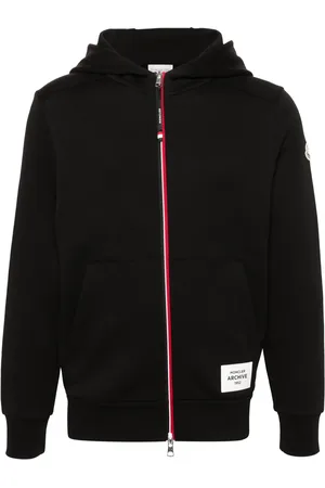 Moncler Appliqué-logo zipped hoodie