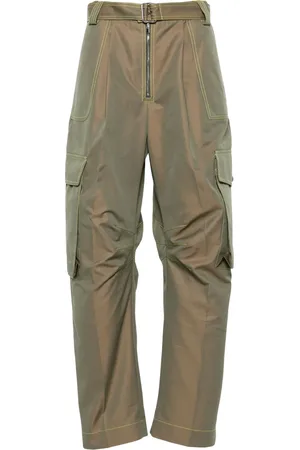 Christopher John Rogers Belted cargo trousers