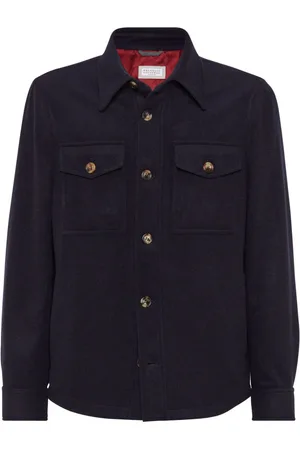 Brunello Cucinelli Long-sleeve wool shirt jacket
