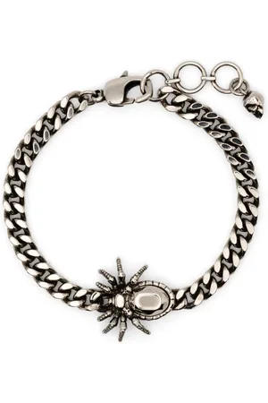 Alexander McQueen Spider-appliqué chain bracelet