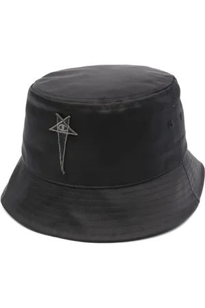 Rick Owens Gillian logo-patch bucket hat