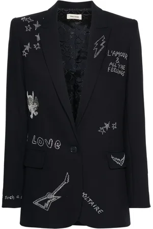 Zadig & Voltaire Crystal-embellished blazer