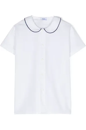 SIOLA Contrasting-trim cotton shirt