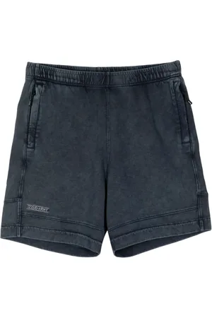 Izzue Logo-embroidered cotton track shorts