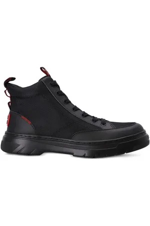 HUGO BOSS Logo-patch high-top boots