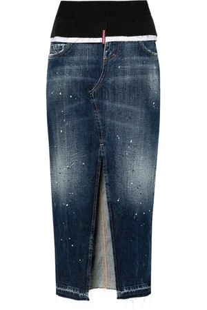 Dsquared2 Cut That Boy denim skirt