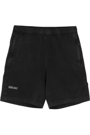 Izzue Logo-embroidered cotton track shorts