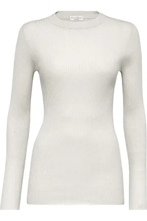 Brunello Cucinelli Fine-knit long-sleeved top