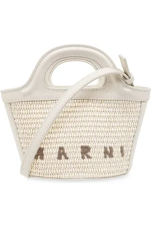 Marni Micro Tropicalia logo-embroidered tote bag