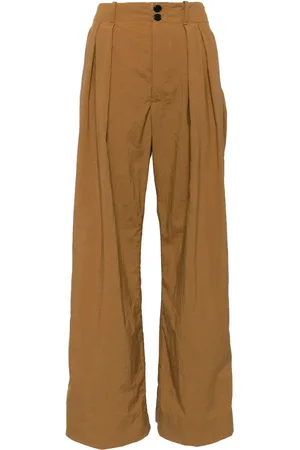 Plan C Pleated cotton palazzo pants
