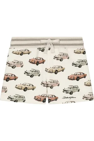 Dolce & Gabbana Car-print cotton shorts