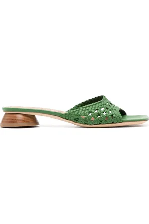 Staud Simone 35mm crochet leather sandals