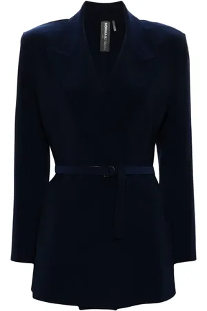 Norma Kamali Peak-lapels double-breasted blazer