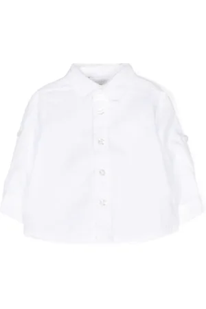 PATACHOU Logo-embroidered linen-blend shirt