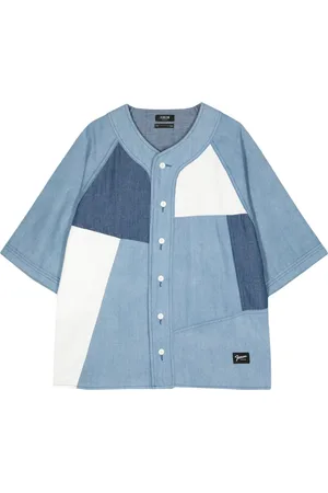 FIVE CM Logo-print denim shirt
