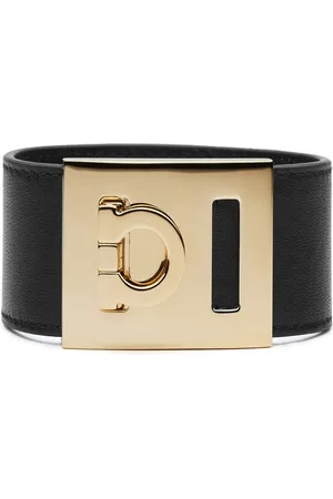 Salvatore Ferragamo Gancini leather bracelet