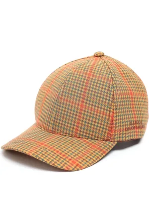 Sarah Chofakian Check pattern cotton hat