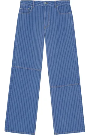 Ganni Mid-rise wide-leg jeans