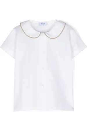 SIOLA Contrasting-trim cotton shirt
