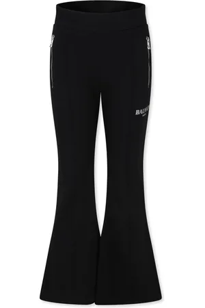 Balmain Logo-print flared tack pants